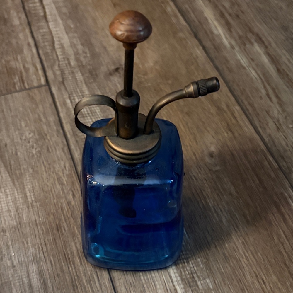 Vintage Blue Glass Plant Mister